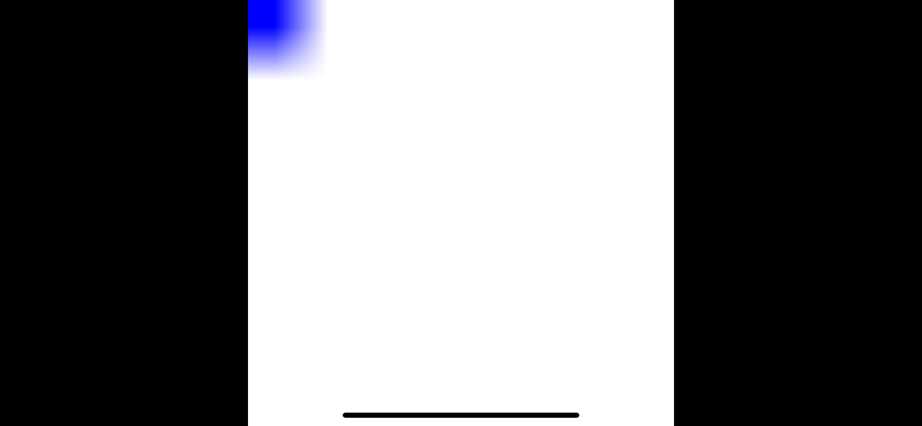 A blurry blue pixel