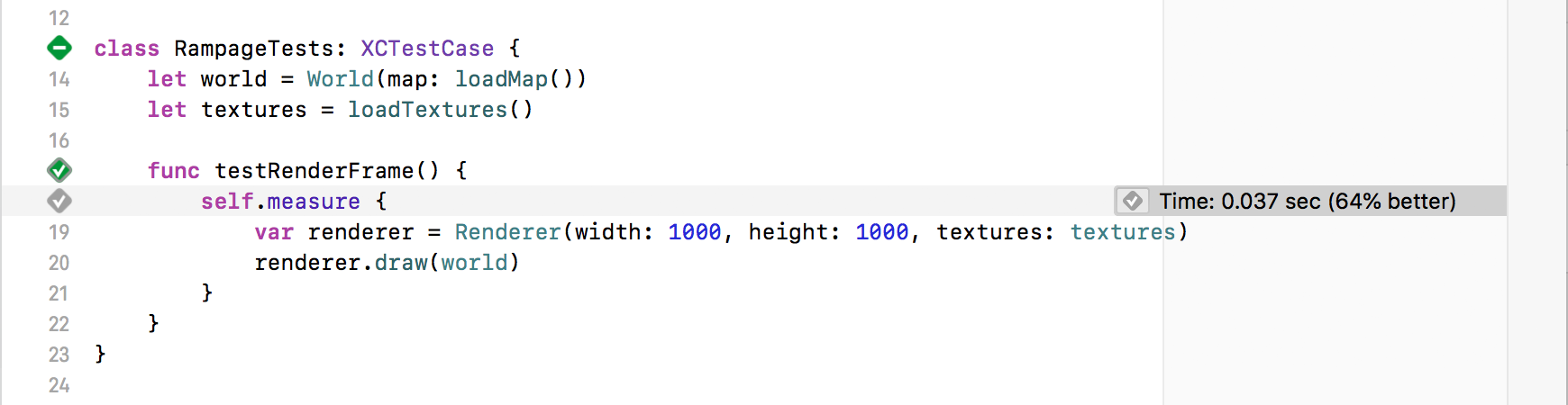 Performance after switching to column order