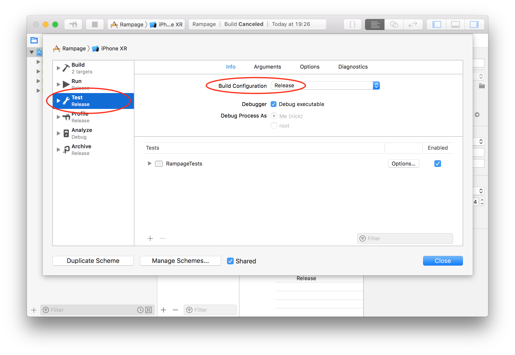 Changing testing build configuration to Release