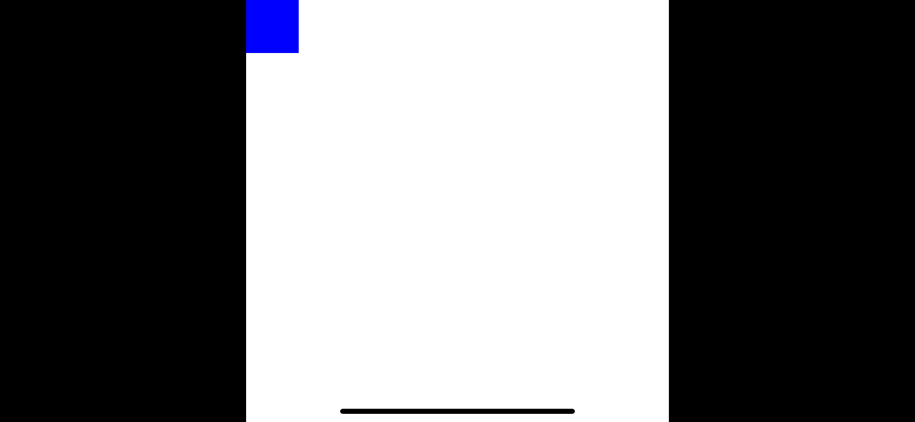 A sharp blue pixel